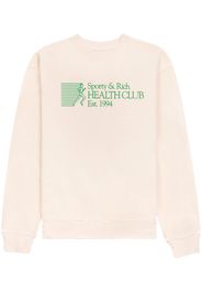 Sporty & Rich graphic-print cotton sweatshirt - Bianco