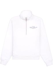 Sporty & Rich logo-print half-zip sweatshirt - Bianco