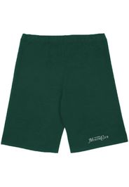Sporty & Rich Rizzoli Biker embroidered shorts - Verde