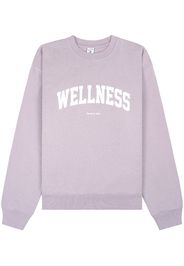 Sporty & Rich Wellness cotton sweatshirt - FADED LILAC