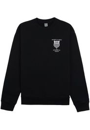 Sporty & Rich logo-print cotton sweatshirt - Nero