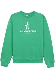 Sporty & Rich Racquet Club cotton sweatshirt - Verde