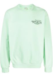 Sporty & Rich logo-print cotton sweatshirt - Verde