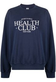 Sporty & Rich slogan-print sweatshirt - Blu