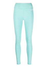 Sporty & Rich logo-print high-waisted leggings - Blu