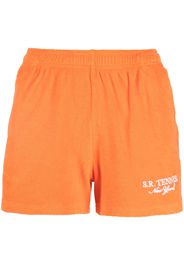 Sporty & Rich Shorts con ricamo - Arancione