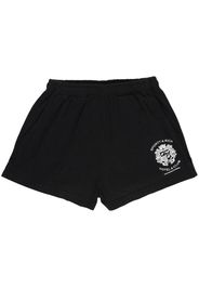 Sporty & Rich Shorts Hotel Disco con ricamo - Nero