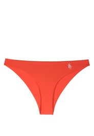 Sporty & Rich logo-print bikini bottoms - Arancione