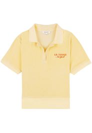 Sporty & Rich SR Tennis terry cloth-effect polo shirt - Giallo