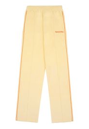 Sporty & Rich logo-embroidered terrycloth track pants - Giallo