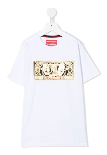 sprayground kid graphic-print short-sleeved T-shirt - Bianco