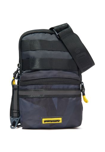 sprayground kid embossed-logo shoulder bag - Nero