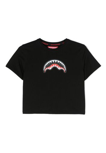 sprayground kid shark teeth-print T-shirt - Nero