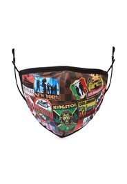 sprayground kid badge-print face mask - Nero