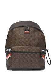 sprayground kid cartoon-print faux-leather backpack - Marrone