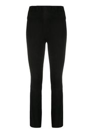 high-waist cropped flared trousers