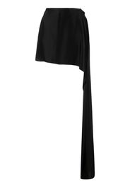 SRVC Studio Apron wraparound satin skirt - Nero