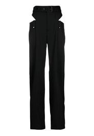 Ssheena high-waisted wool trousers - Nero