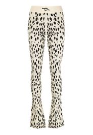 Ssheena animal-pattern knitted trousers - Toni neutri