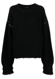 Ssheena Kevin ribbed-knit jumper - Nero