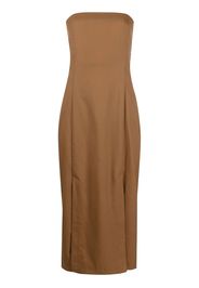 St. Agni strapless midi dress - Marrone