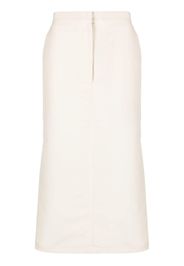 St. Agni low-waist tailored midi skirt - Toni neutri