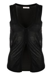 St. Agni fine-knit TENCEL™ vest - Nero