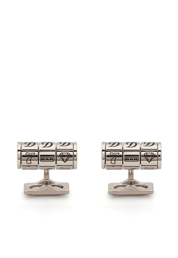 S.T. Dupont slots silver cufflinks - Argento