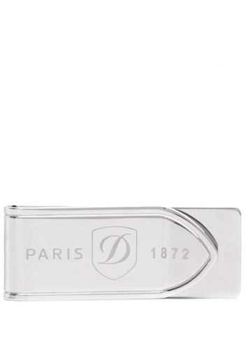 S.T. Dupont engraved-logo money clip - Argento