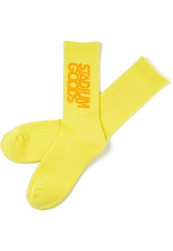 logo embroidered socks