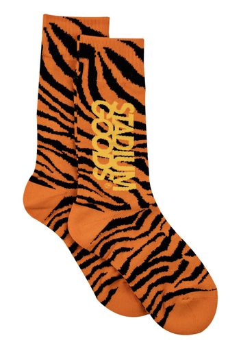 Stadium Goods tiger-print socks - Arancione