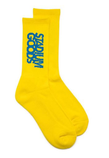 Stadium Goods embroidered logo socks - Giallo