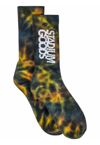 Stadium Goods Calzini con fantasia tie-dye Jungle Camo - Verde