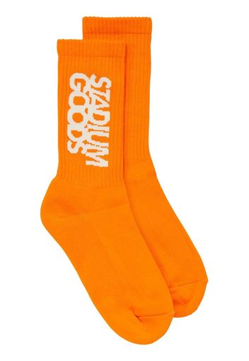 STADIUM GOODS® logo-embroidered crew socks - Arancione