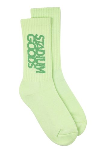 STADIUM GOODS® logo-print crew socks - Verde