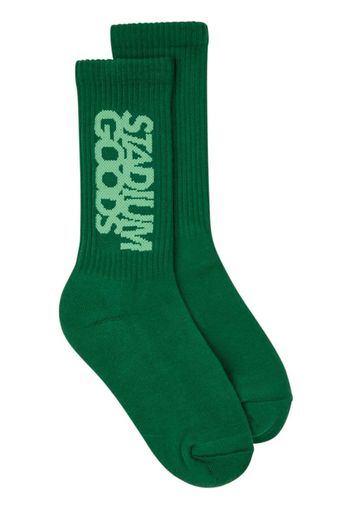 STADIUM GOODS® logo-print crew socks - Verde