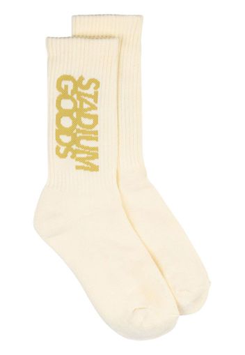 STADIUM GOODS® logo-print crew socks - Toni neutri