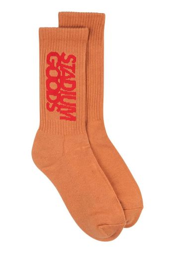 STADIUM GOODS® logo crew socks - Arancione