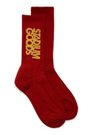 Stadium Goods embroidered logo socks - Rosso