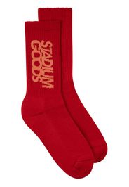 STADIUM GOODS® logo-print crew socks - Rosso