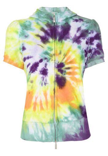 Stain Shade tie-dye short-sleeve hoodie - Multicolore