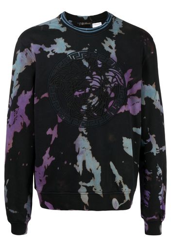 Stain Shade logo tie-dye sweatshirt - Nero