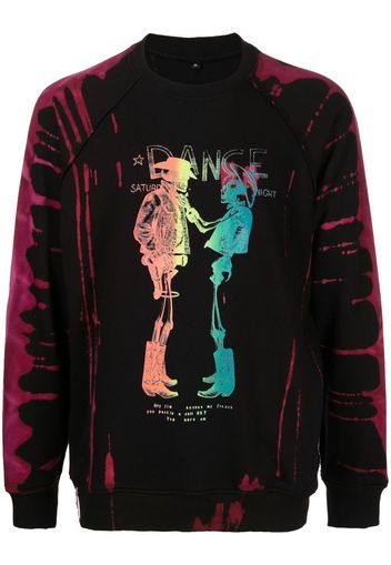 Stain Shade x Hiroshi Fujiwara skeleton-print sweatshirt - Nero