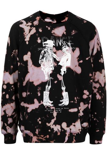 Stain Shade x Hiroshi Fujiwara skeleton-print sweatshirt - Nero