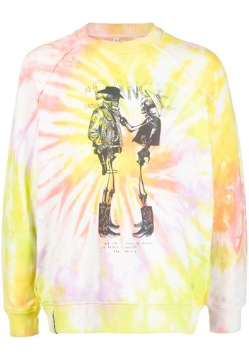 Stain Shade x Hiroshi Fujiwara tie-dye print sweatshirt - Rosa