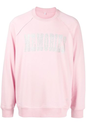 Stain Shade x Hiroshi Fujiwara slogan-print sweatshirt - Rosa