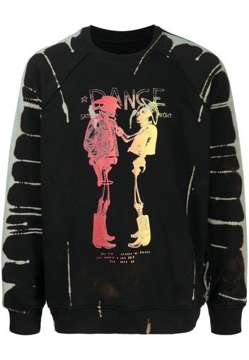 Stain Shade x Hiroshi Fujiwara skeleton-print sweatshirt - Nero