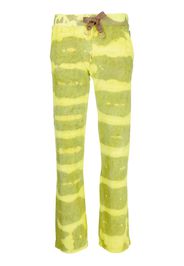 Stain Shade tie-dye print track pants - Verde