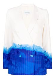 Stain Shade tie-dye wool blazer - Bianco