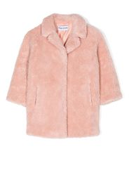 Stand Studio Kids Camille Cocoon faux-fur coat - Rosa